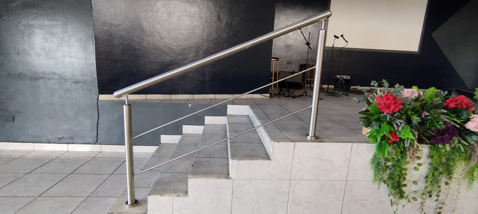 Pasamanos cable en auditorio
